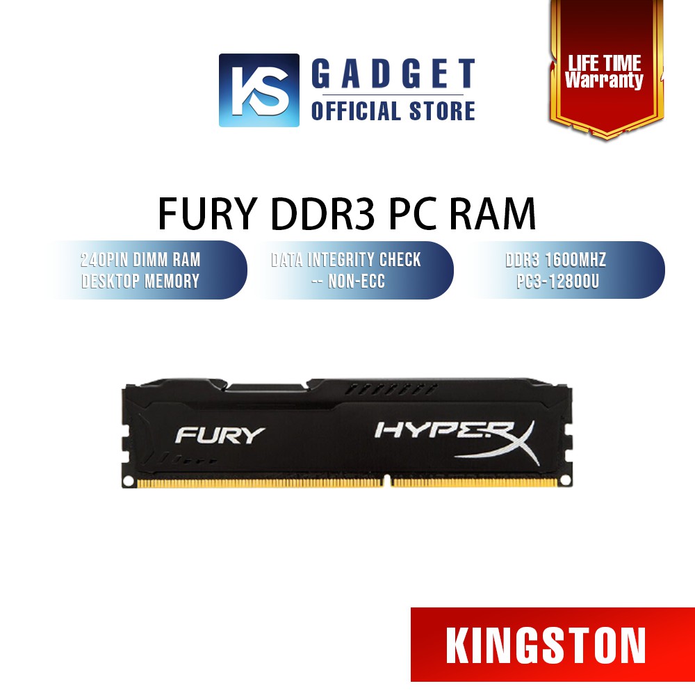 Hyperx fury outlet ddr3 1600mhz 8gb