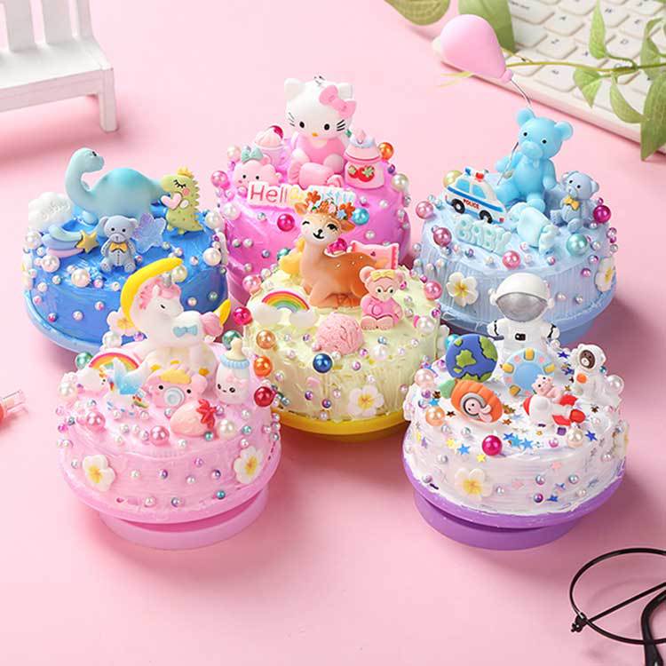 Kids Toys Play Art and Crafts Cream Glue Music Box Children Rotating  Creative Handmade Birthday Gifts Educational Toys