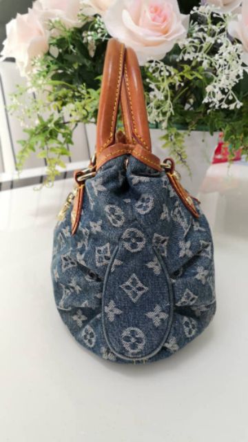 Preloved Louis Vuitton Monogram Denim Pleaty Handbag 050123 – KimmieBBags  LLC