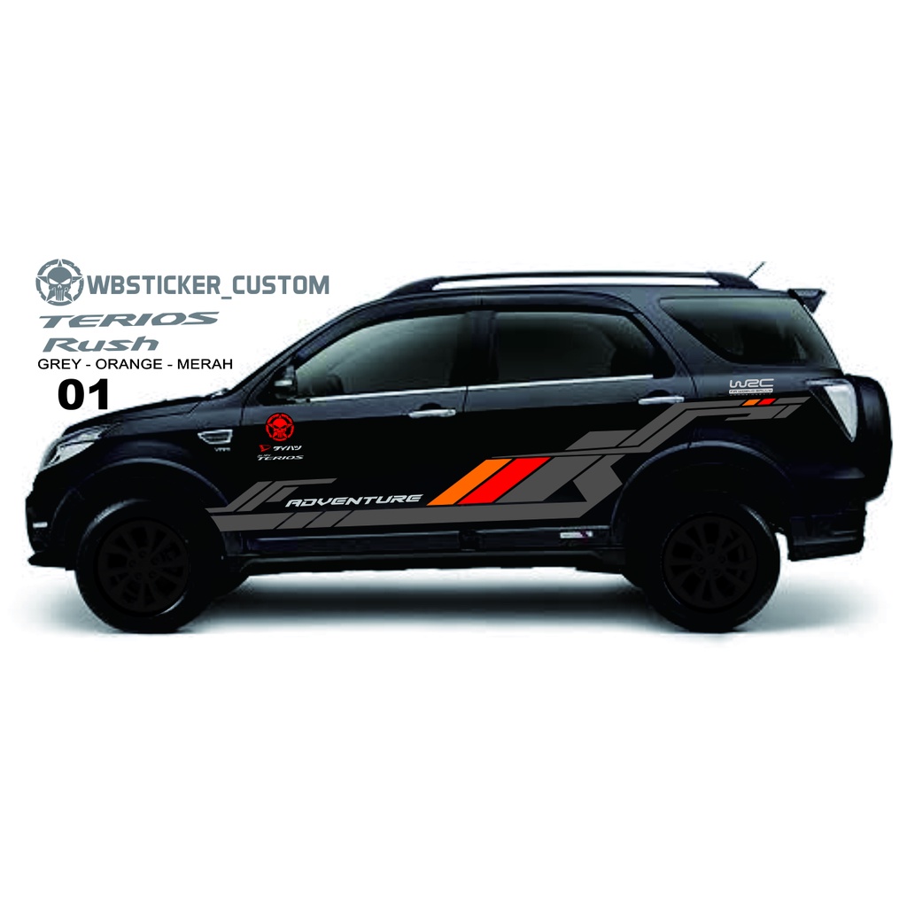PUTIH HITAM Already 2 Sides. Sticker Variation Side BODY CUTTING ...