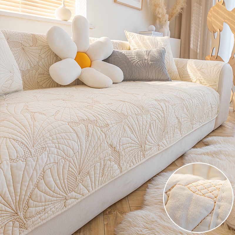 Cotton Sofa Cover Sofa Cushion Slipcover Cushion Cover Sofa Towel Four