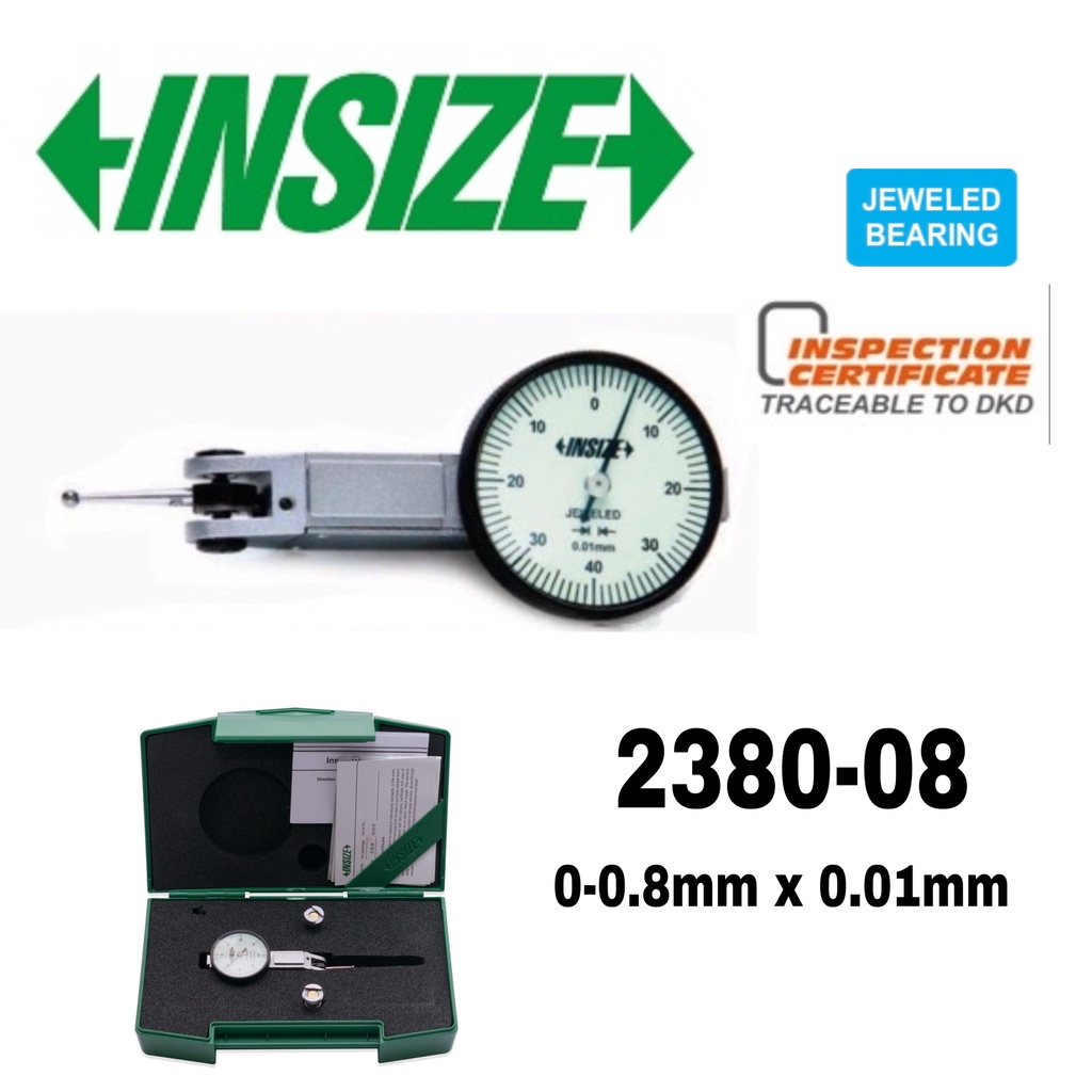 [READY STOCK] INSIZE DIAL TEST INDICATOR 0 0.8mm x 0.01mm (238008