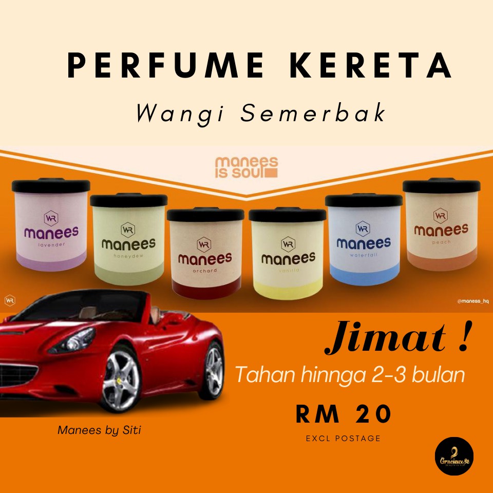 Manees Fibre Wick Perfume Perfume Kereta Perfume Bilik Car