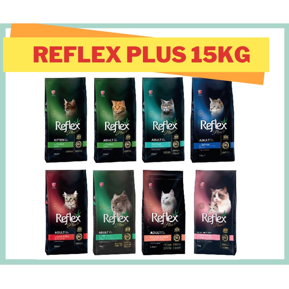 Reflex Plus 15KG Cat Food Reflex Makanan Kucing 15KG Reflex Cat Food