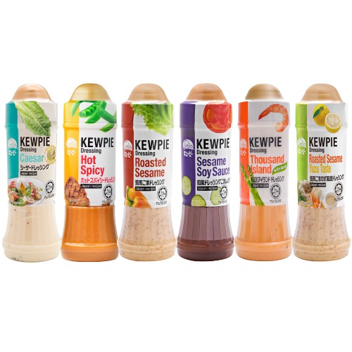 Dressings KEWPIE DRESSING ROASTED SESAME/SESAME SOY SAUCE/CAESAR/HOT