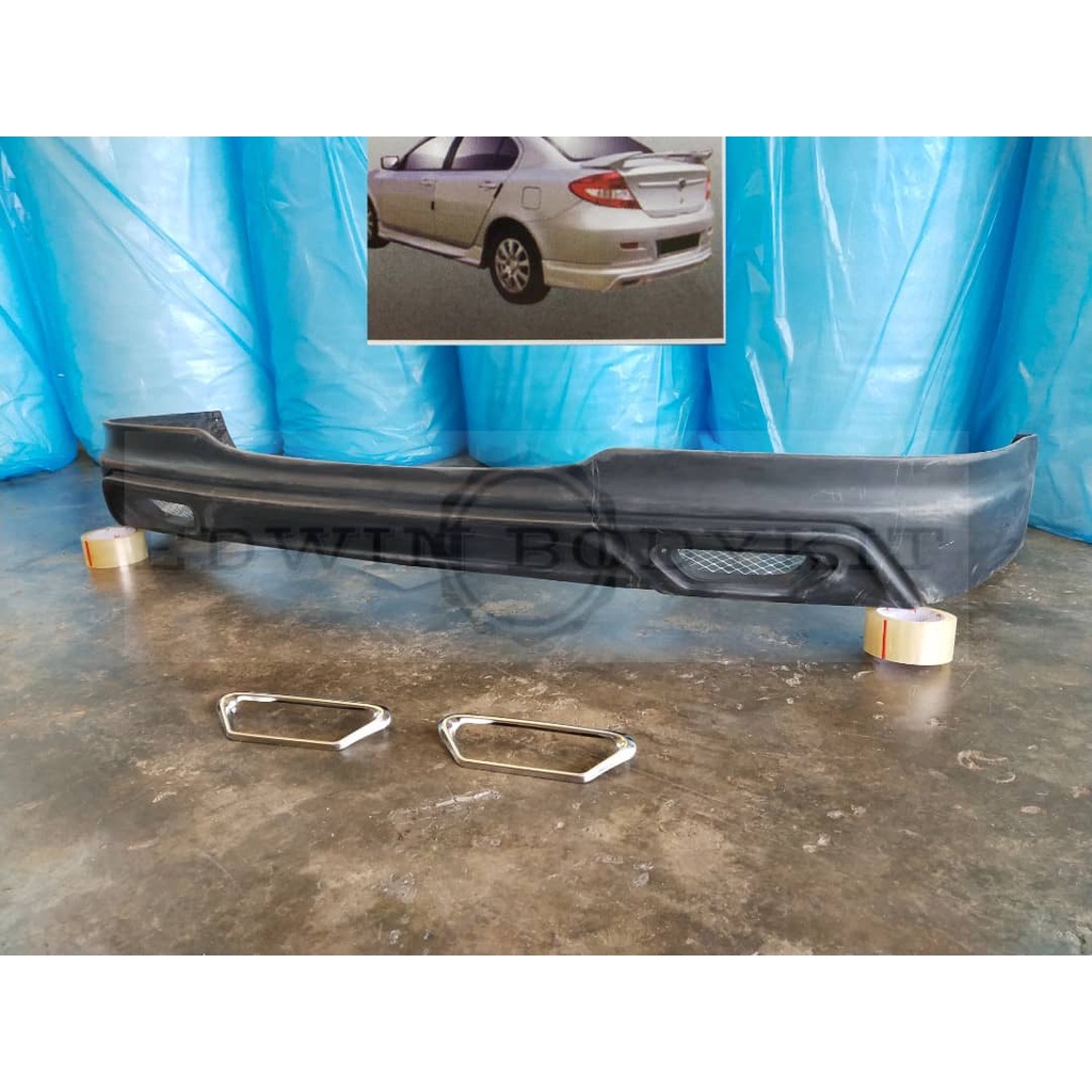 Persona Sportivo Rear Skirt With Stainless Steel Cover Pu Bodykit ...