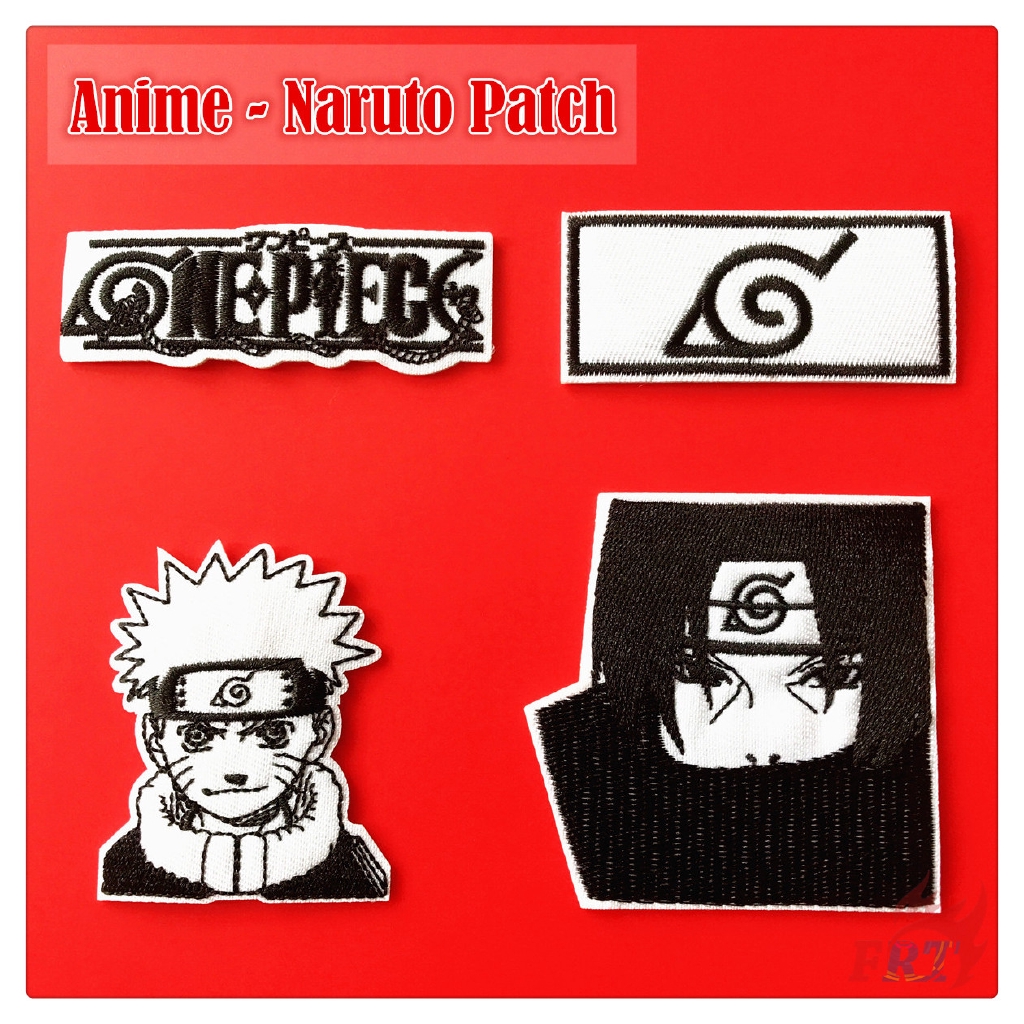 Narurto Anime Inspired x4 Patch Set (3 Inch) Iron or Sew-on Badges Cos –  karmapatch.com