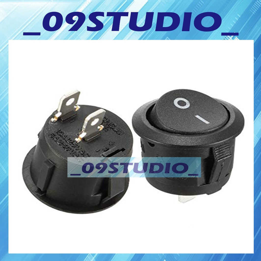 2 Pin On-Off Car Round Rocker Switch | Shopee Malaysia