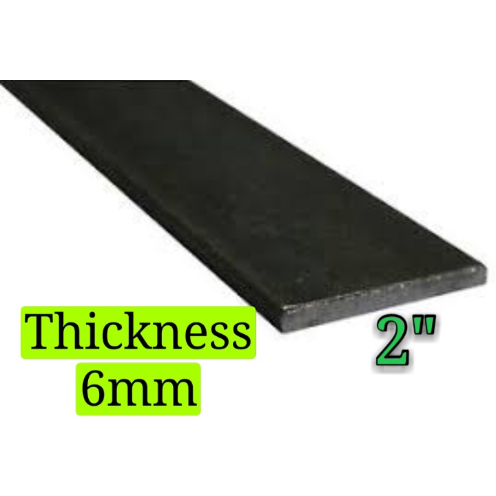 New Mild Steel Flat Bar / Solid Metal Tube 2" ( 50MM ) Thickness 6mm
