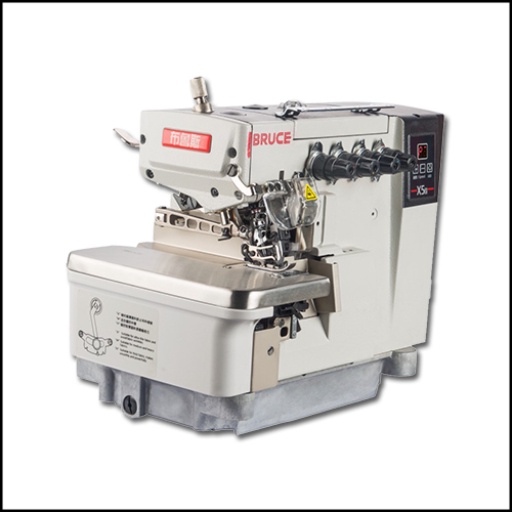 BRUCE/X5S-3-02/233 OVERLOCK INDUSTRIAL SEWING MACHINE + TABLE STAND ...
