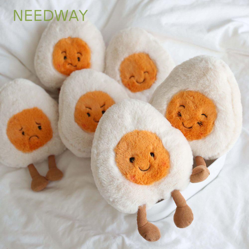 NEEDWAY Kawaii Boiled Egg Plush Toy Children Gift Different Emotions Plush Doll Cute Kids Toy ...