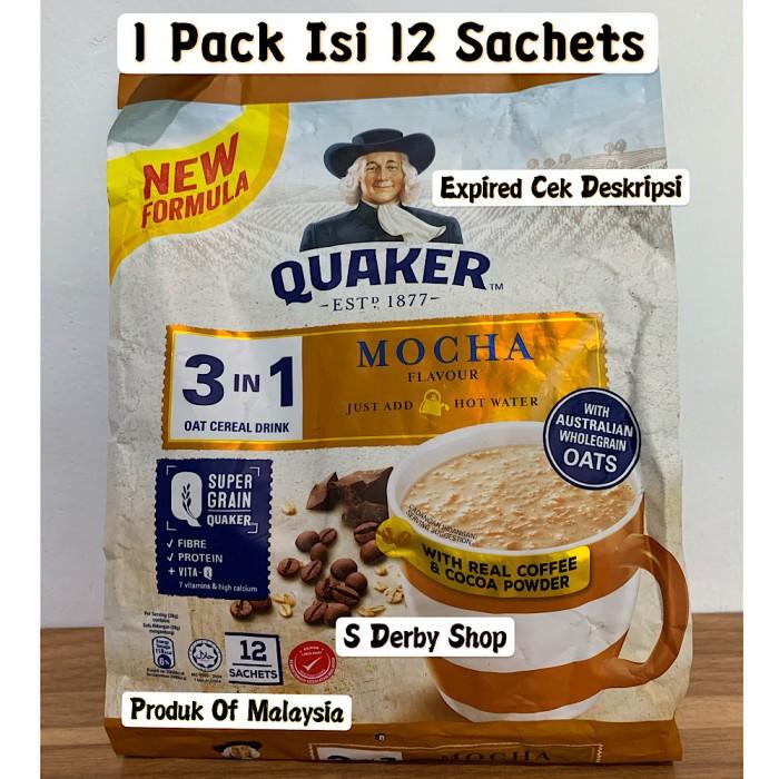 Delisi | Quaker Oatmeal 3In1 Mocha Cereal Instant Cereal Sachet ...