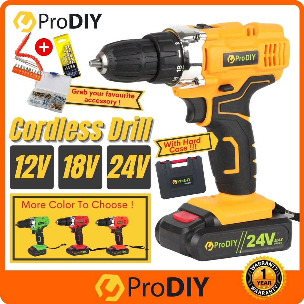 Pro diy 2024 cordless drill