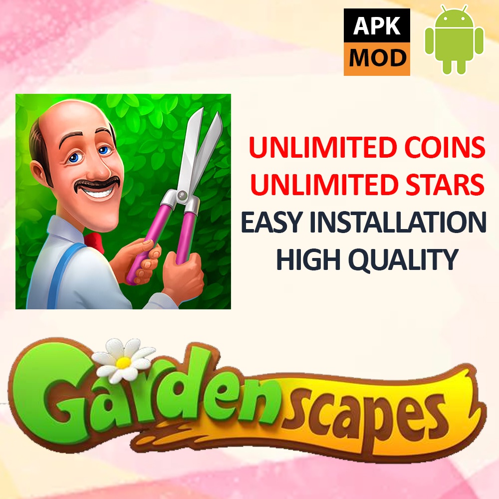 𝑨𝑵𝑫𝑹𝑶𝑰𝑫 Gardenscapes MOD APK 𝑼𝒏𝒍𝒊𝒎𝒊𝒕𝒆𝒅 𝑪𝒐𝒊𝒏𝒔 𝑺𝒕𝒂𝒓𝒔 🔥 Latest 🔥