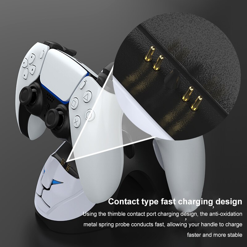 PS5 Type-C Dual Sense Charging Station Dual Charging Dock Charger Stand ...