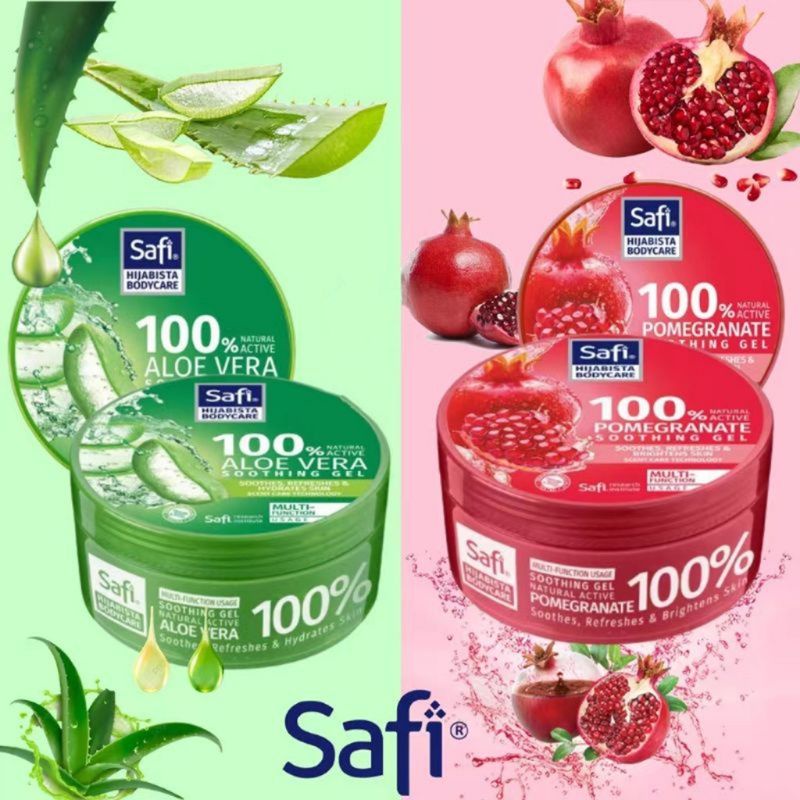 Safi Hijabista Bodycare Soothing Gel Pomegranate 300ml & Aloe Vera