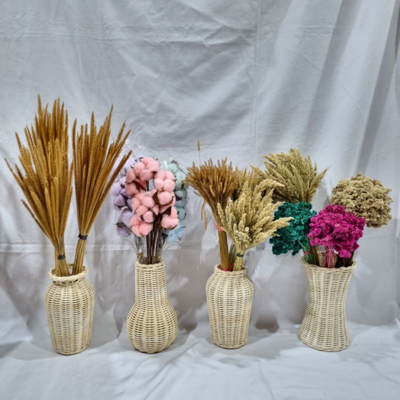 Rattan Pot/Rattan Vase/mini Rattan Vase | Shopee Malaysia