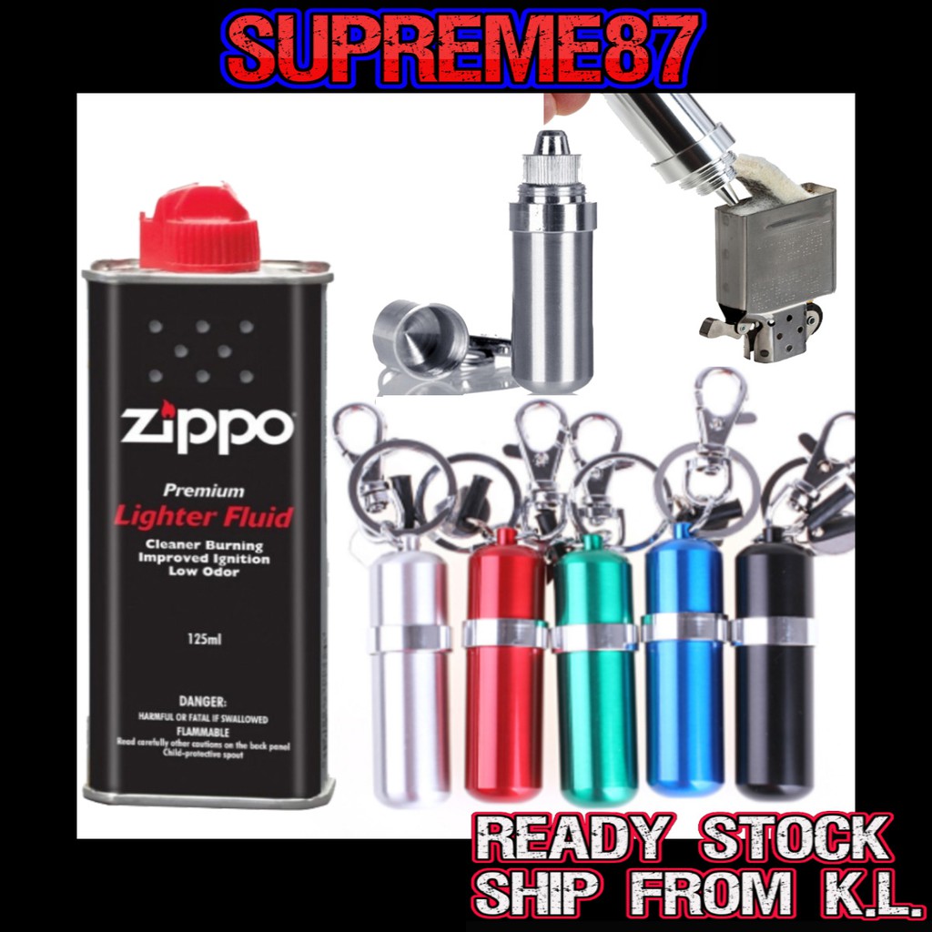 ZIPPO Replacement Kits Genuine Flint+Wick+Cotton+Felt+Fluid And Other