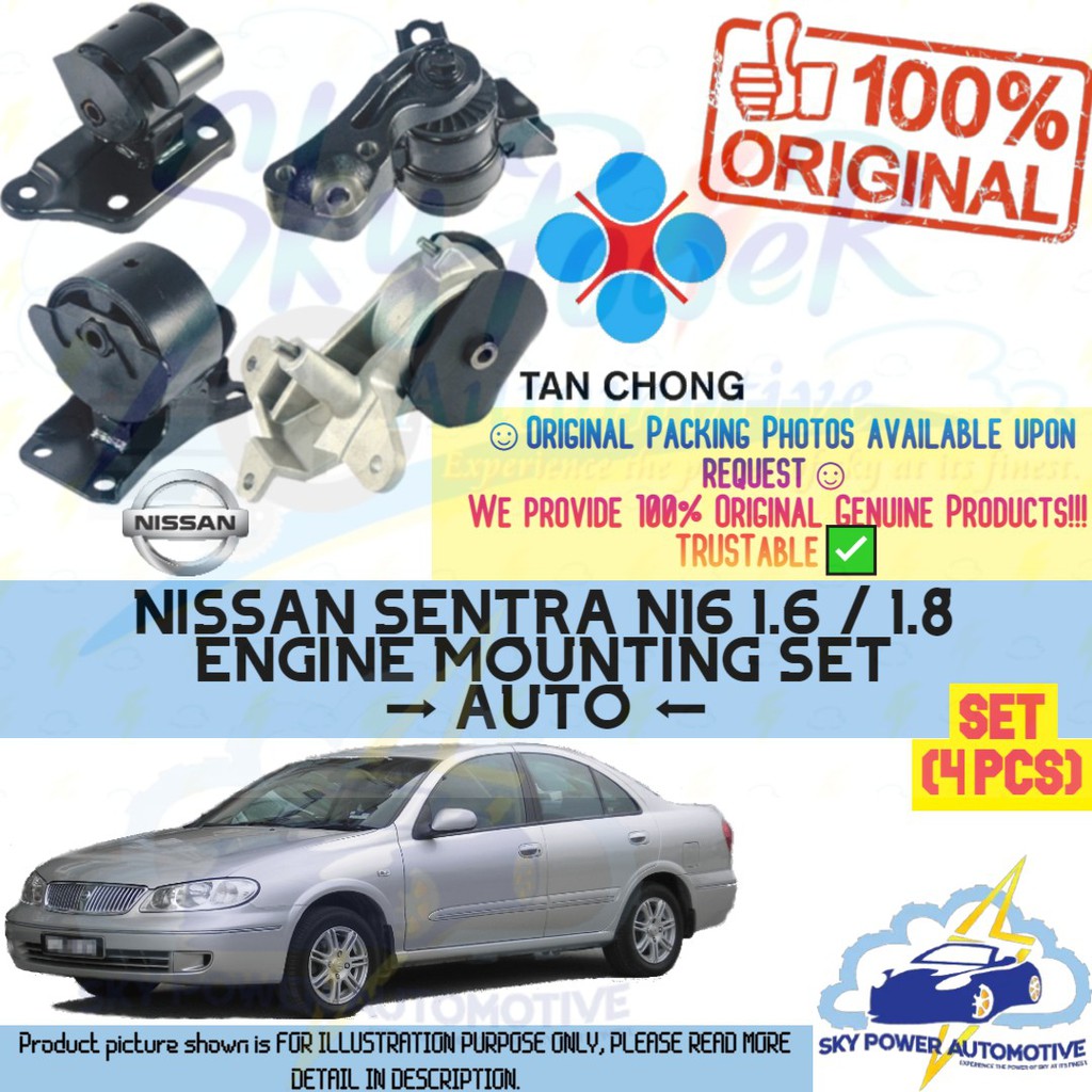 NISSAN SENTRA N16 1.6 / 1.8 (AUTO) 100% ORIGINAL TAN CHONG NISSAN PARTS ...