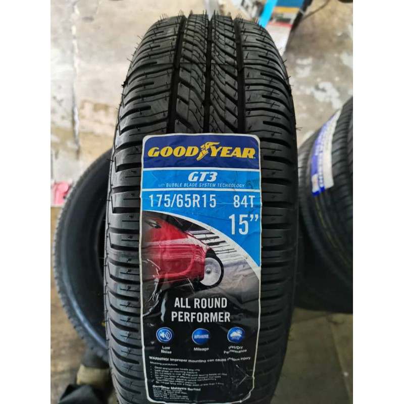 175/65/15 GT3 Goodyear Tyre, Auto Accessories on Carousell