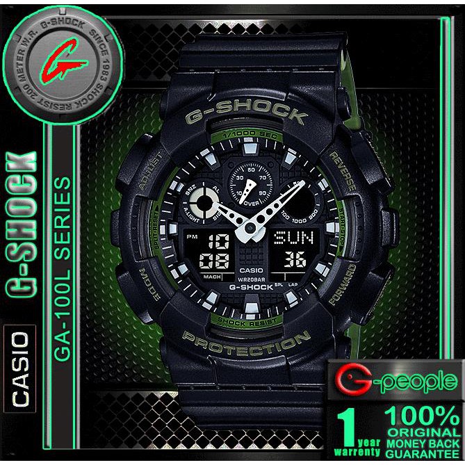 CASIO G SHOCK GA 100L 1ADR GA 100L 1A GA 100L 1 GA 100L WATCH