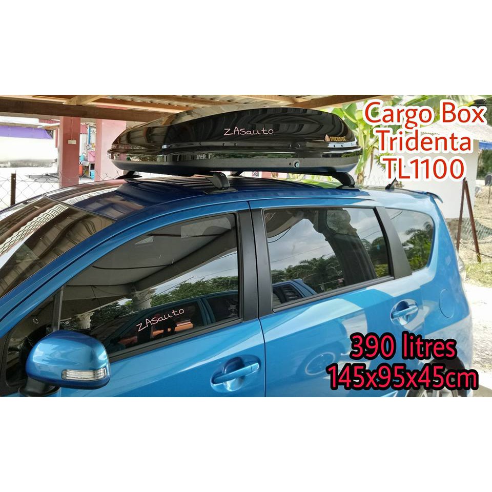Car Roof Box Cargo Rooftop Carrier TL1100 390L TRIDENTA Shopee Malaysia