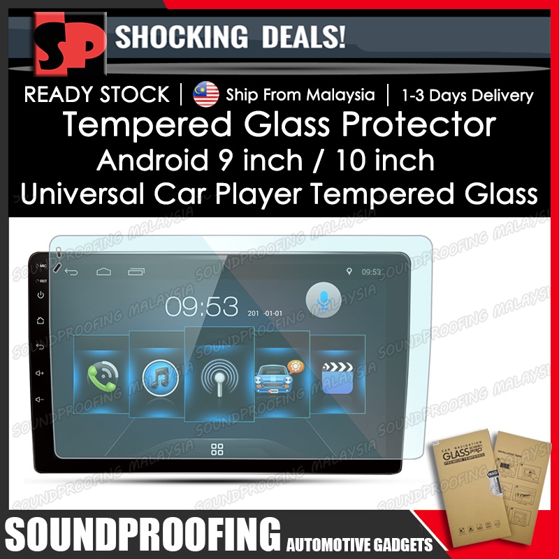 Android 9 / 10 inch Universal Car Player Tempered Glass / Screen ...
