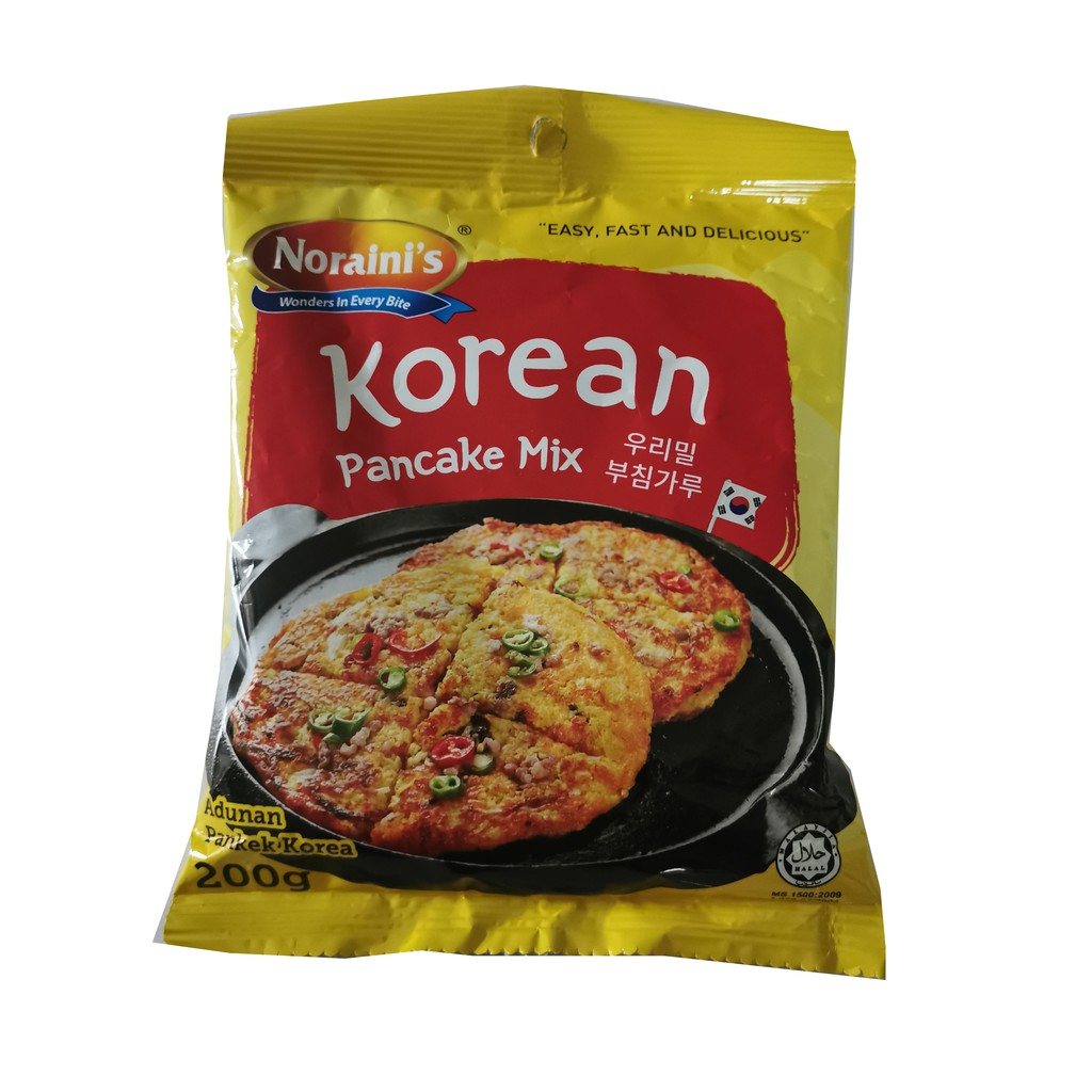 Noraini's Pancake Waffles Mix Flour 煎餅粉 Korea Crepe Powder Thin Coklat 