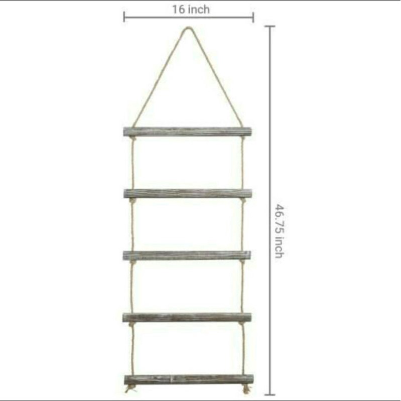 KAYU Hanging ladder hanger ladder/wood ropes blanket ladder/Wooden