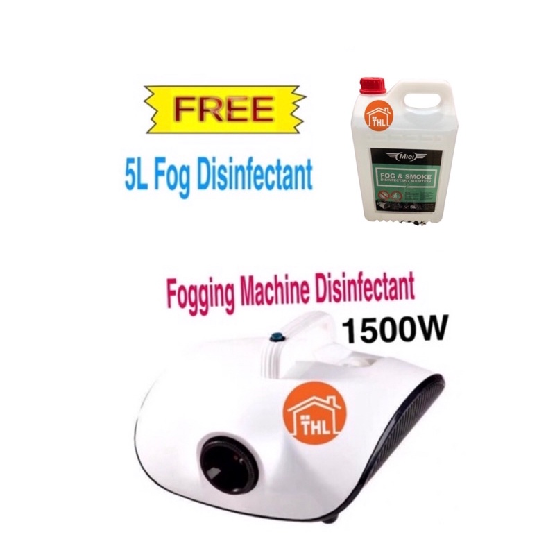 UFO Fogging 1500W Disinfectant Machine FREE 5L Fog & Smoke Liquid