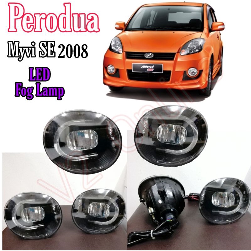 Myvi fog lamp deals led