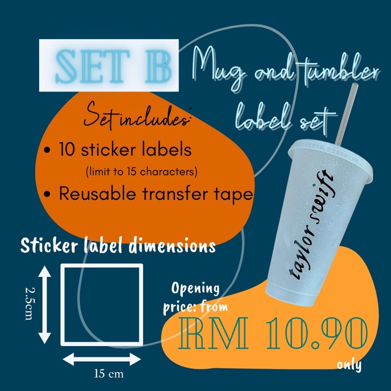 Sticker label 10 pcs RM 10.90 sahaja!! | Shopee Malaysia
