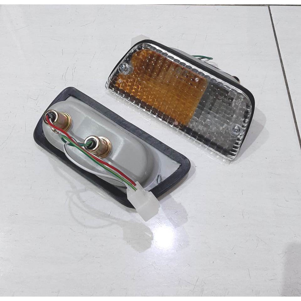Datsun Roadster Front Amber Parking Lamp Assemblies Set *NEW, OEM