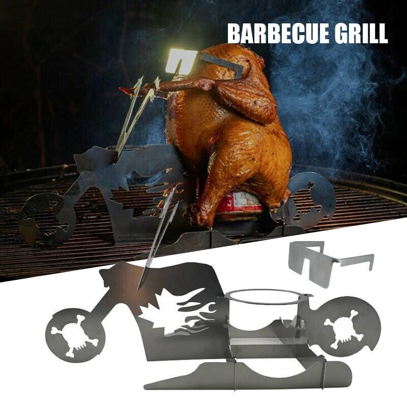 ABH Folding Stainless Steel Roaster Rack BBQ Stand Poultry Turkey ...