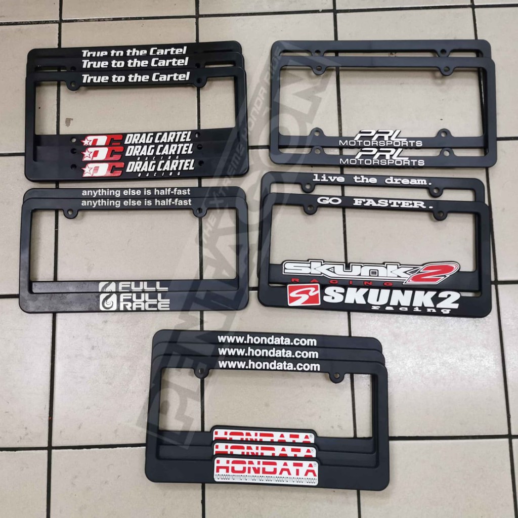 Genuine USDM License Plate Frame Hondata PRL Drag Cartel Skunk2 Full ...