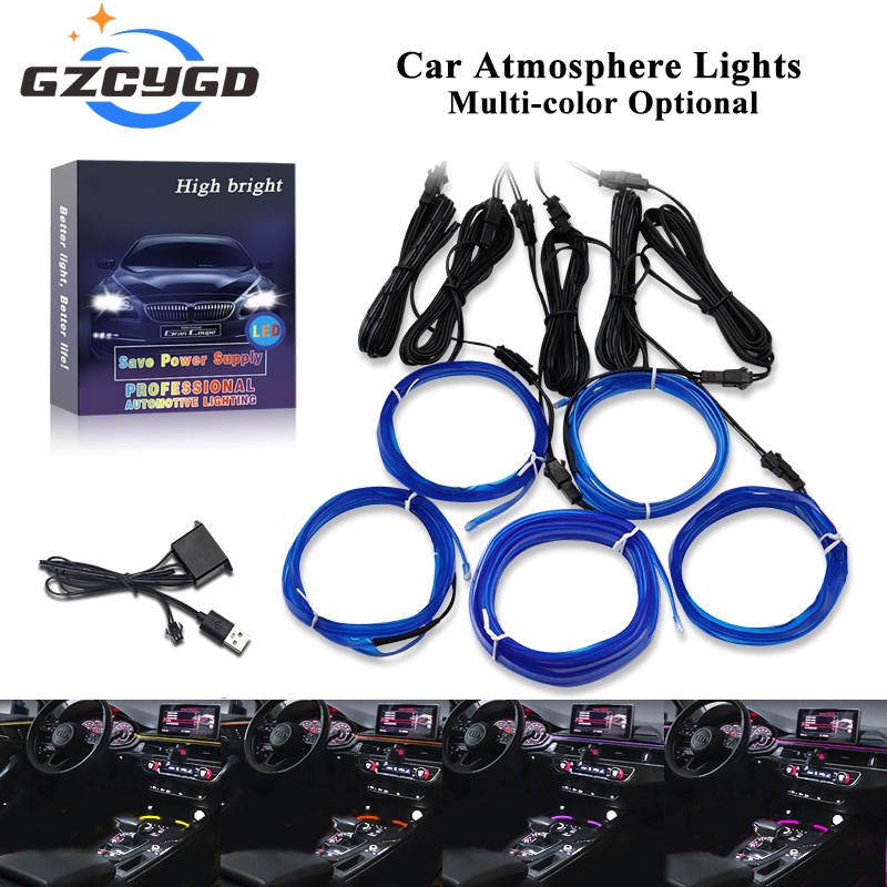 2022 the new upgraded 2/3/4/5 In 1 car interior accessories atmosphere ...