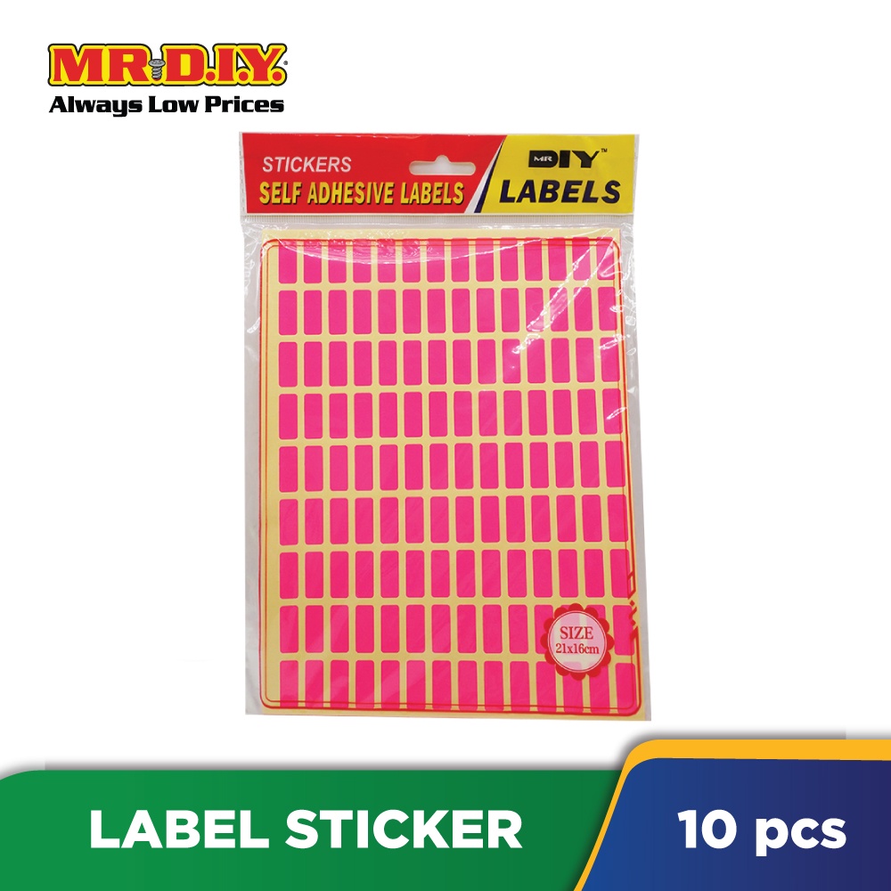 (MR.DIY) Colour Label Sticker (8x20mm) (10 pieces) | Shopee Malaysia