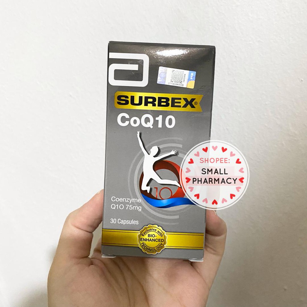 Abbott Surbex Coenzyme Q10 75mg 30s 413715/ 60s 413708 Capsules CoQ10 ...