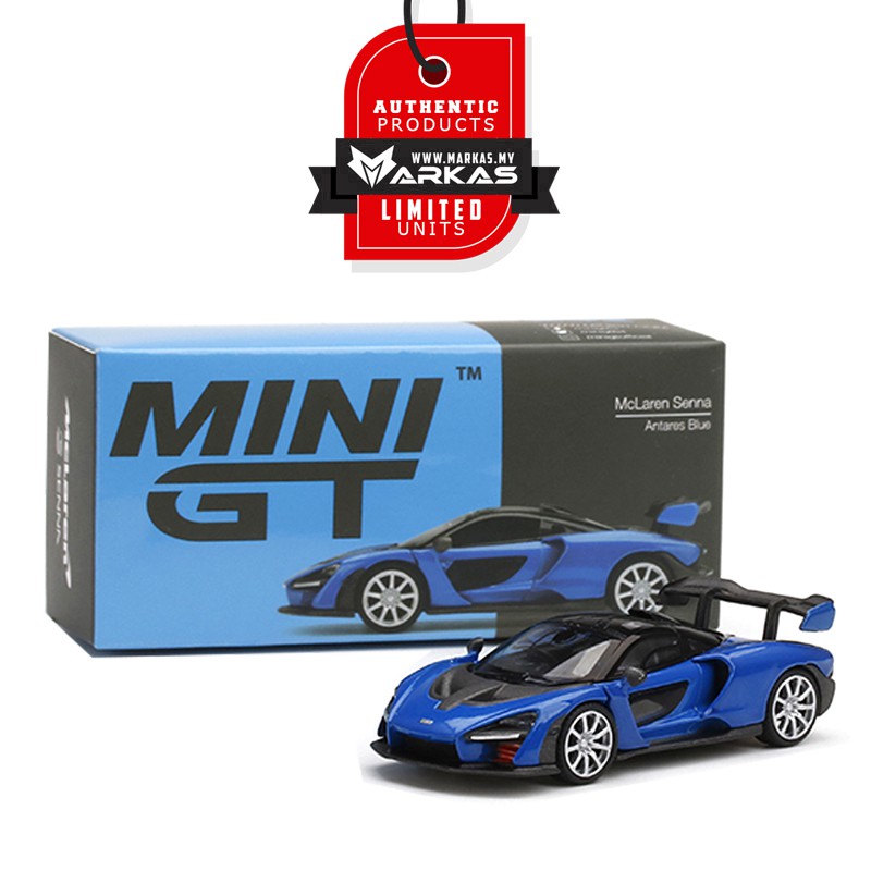 MINI GT 1/64 #232 MCLAREN SENNA ANTARES BLUE | Shopee Malaysia