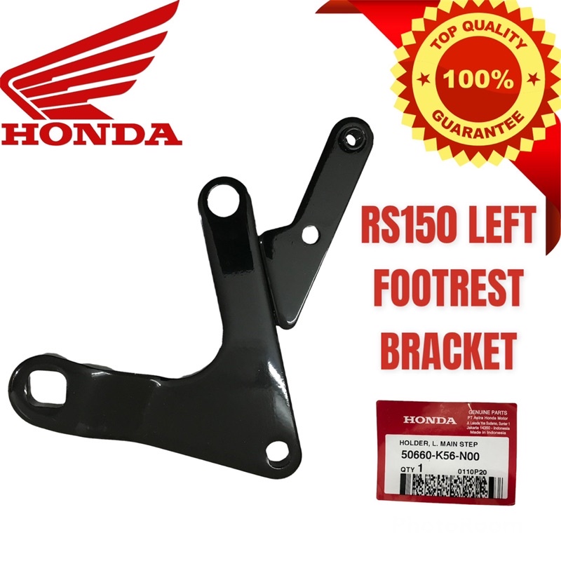 Honda Rs150 Footrest Bracket Holder Left Bracket Footrest Kiri Rs150 Main Step Holder Lh 50660 2390