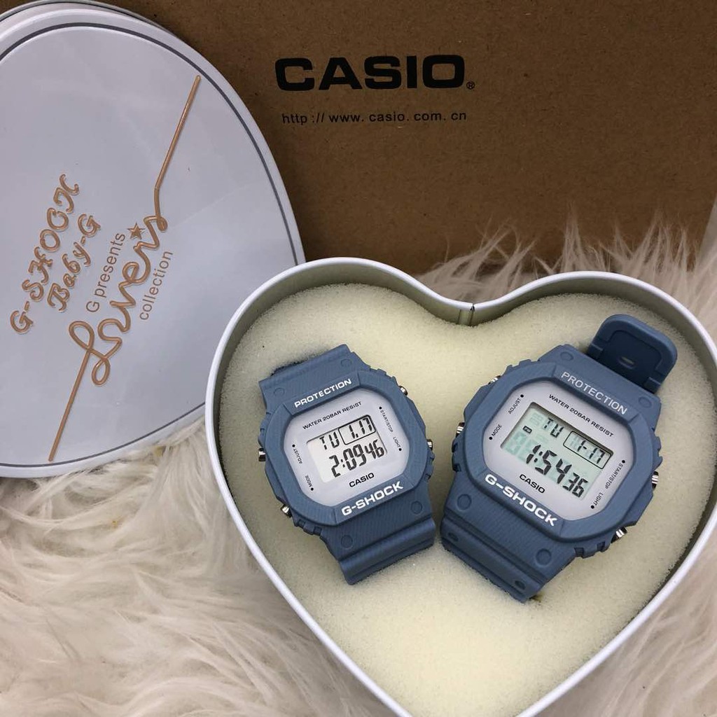 G shock denim couple best sale