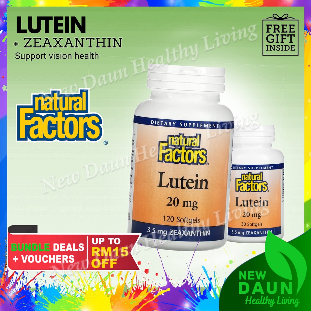 [OriUSA][ReadyMY+??] Natural Factors Lutein 20 | 40mg for vision health