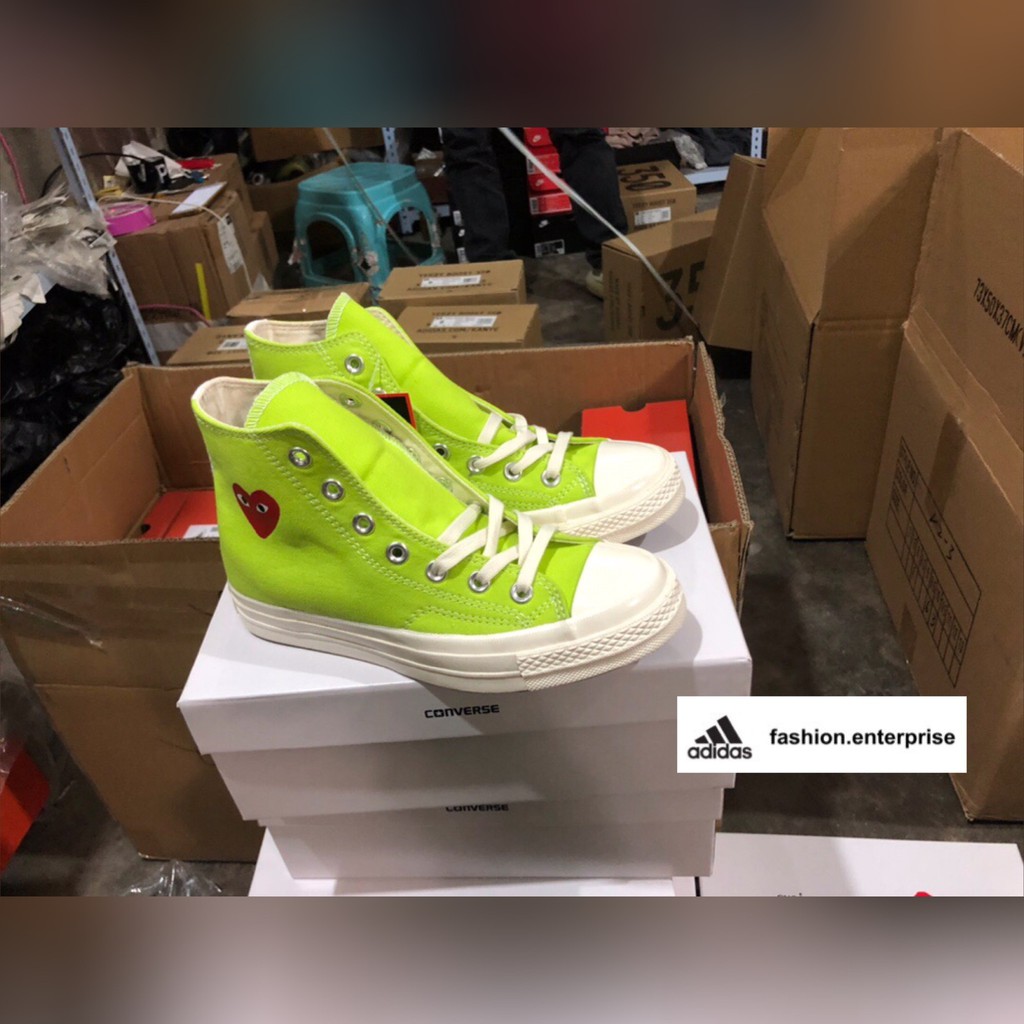 Converse x hot sale cdg green