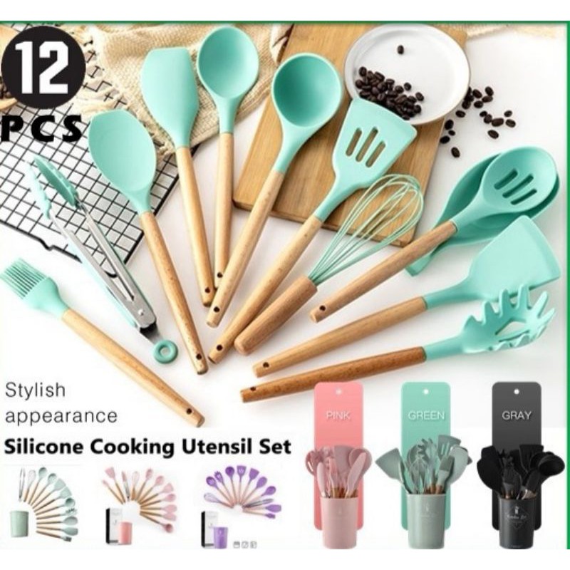 🔥READY STOCK🔥 12Pcs Cooking Tools set sudip Kitchen Cookware Set