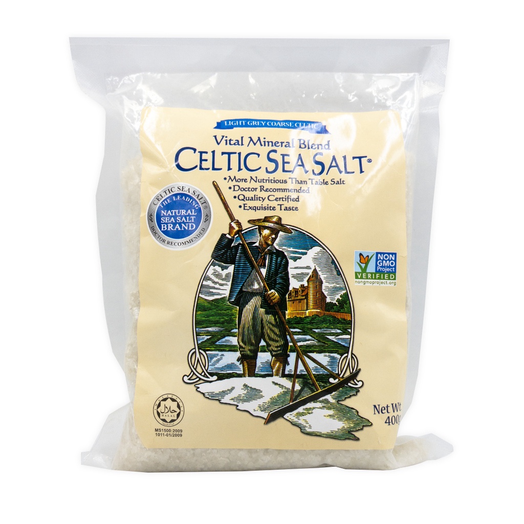 Celtic Sea Salt Light Grey Coarse 400g Shopee Malaysia