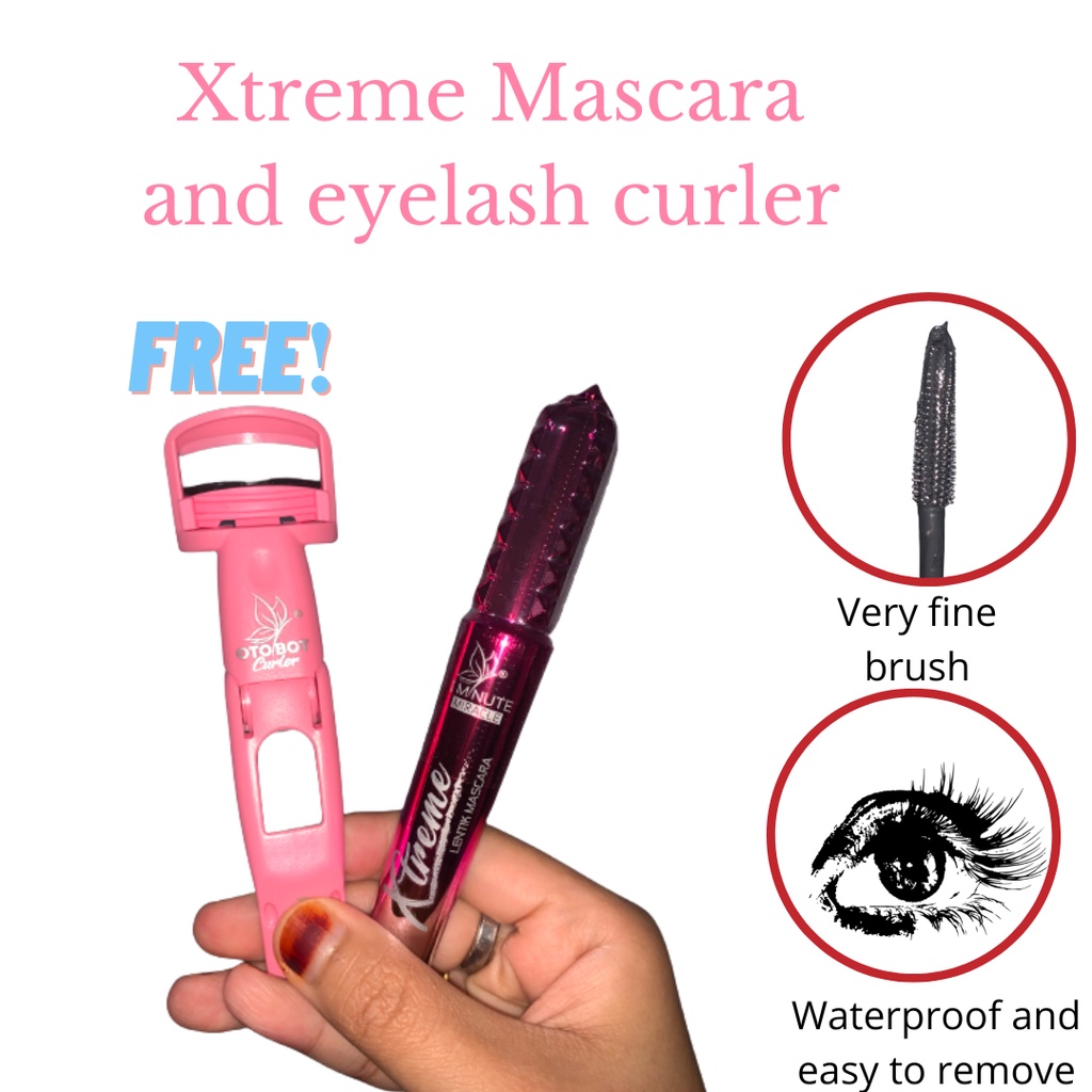 1 Minute Miracle Mascara Free eyelash curler Shopee Malaysia