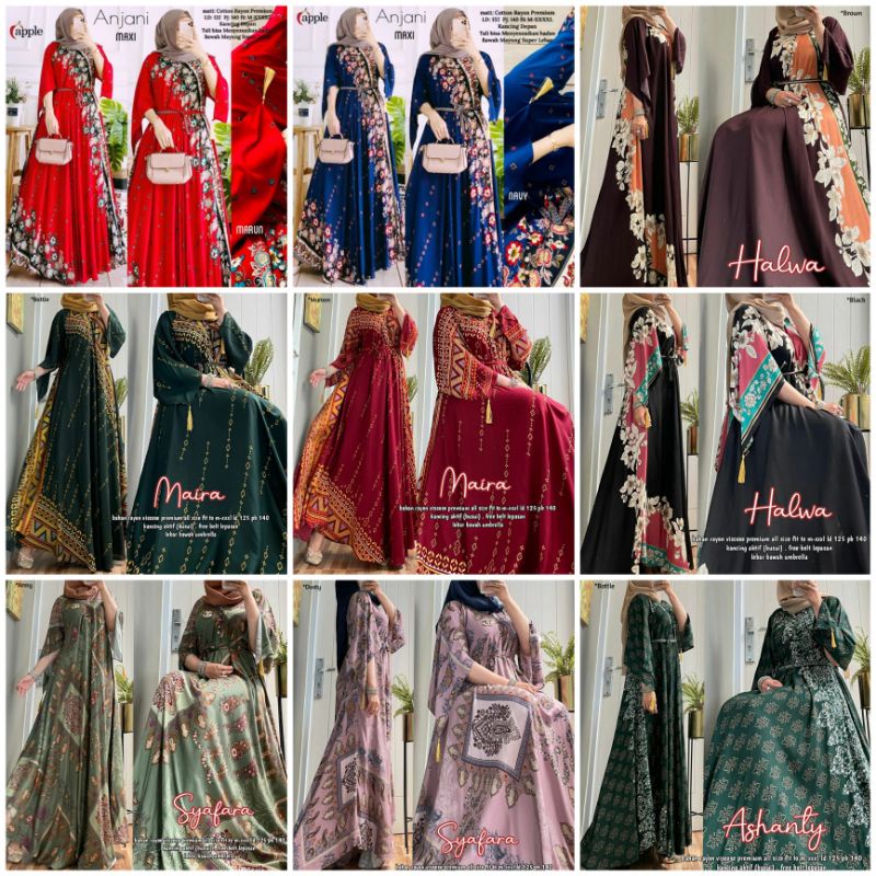 Best Selling!! MAXI ORIGINAL BY APPLE/HALWA MAXI MAIRA MAXI