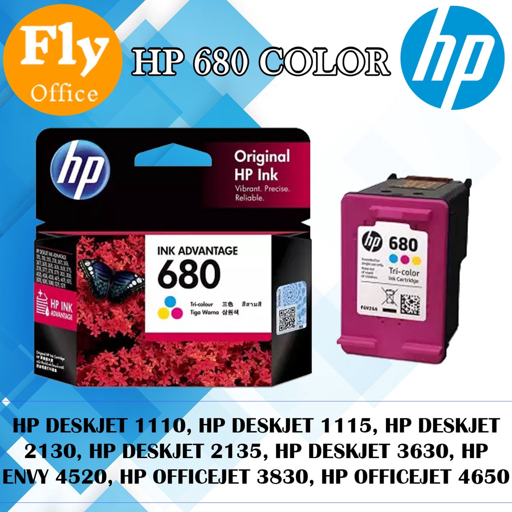 HP 680 Original TriColor Ink Cartridge for HP DeskJet Ink Advantage