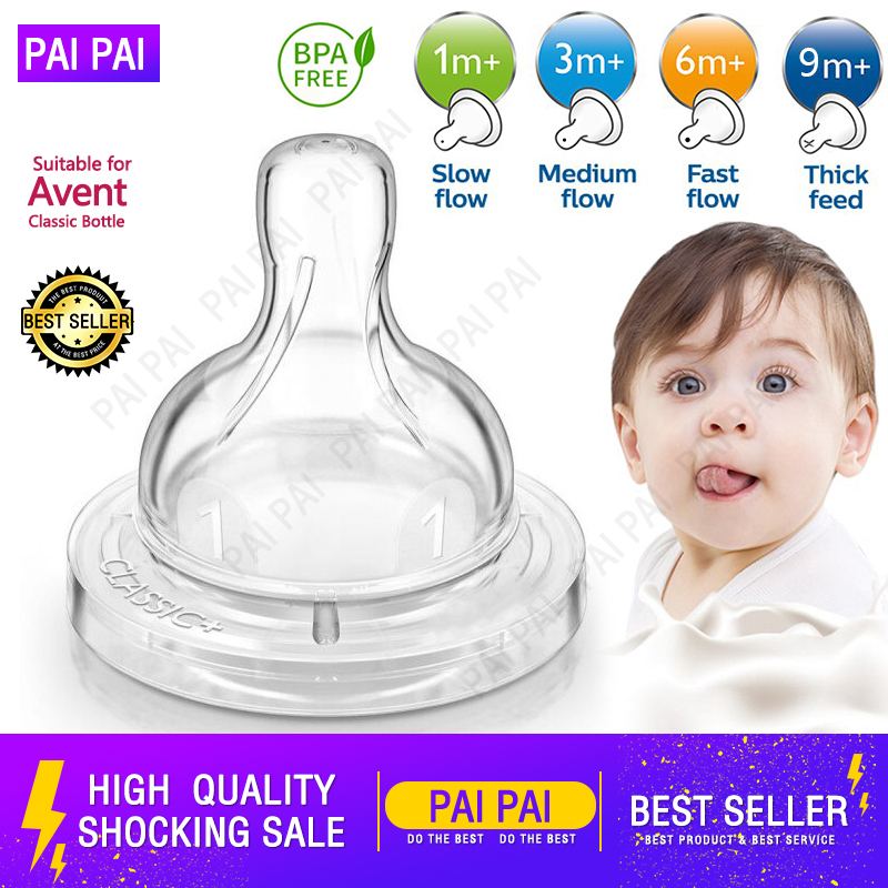 For Philips Avent Classic Wide Nipple Teat Feed BPAfree Pacifier Safe