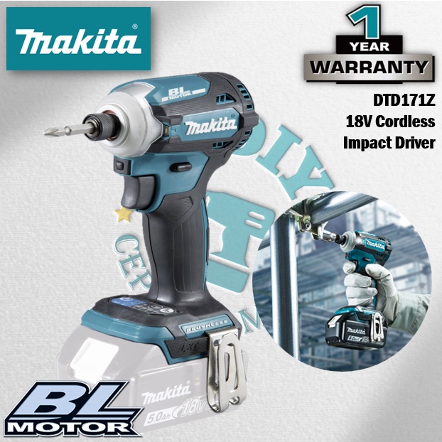 MAKITA DTD171RTJ / DTD171RFJ / DTD171Z 18V Cordless Impact Driver ...